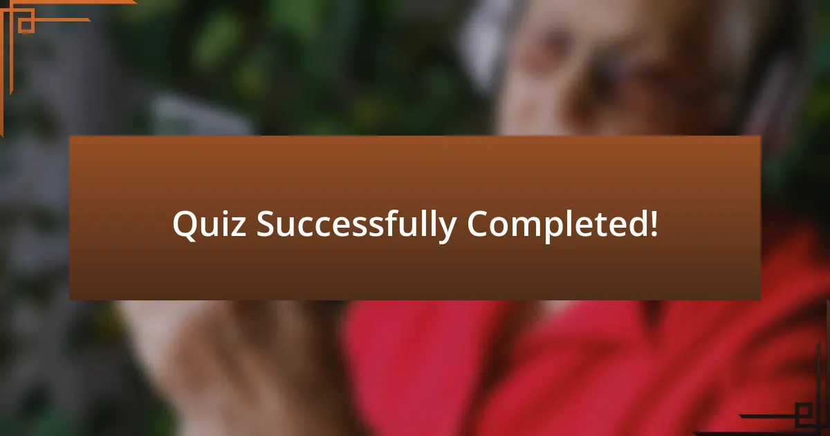 Quiz Successfully Completed!