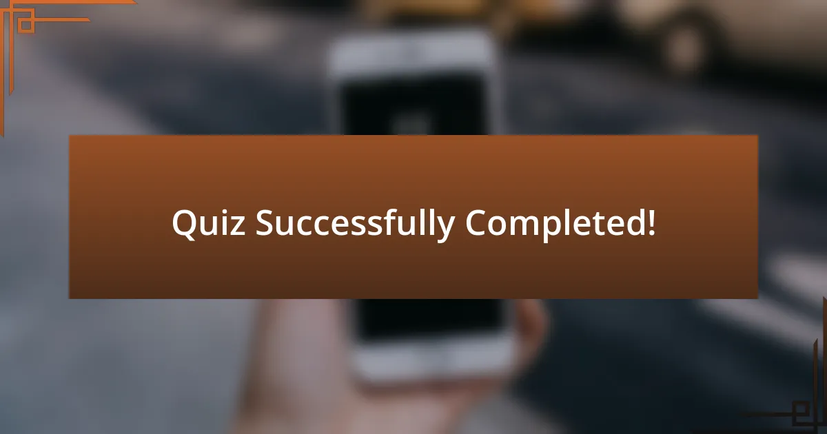 Quiz Successfully Completed!