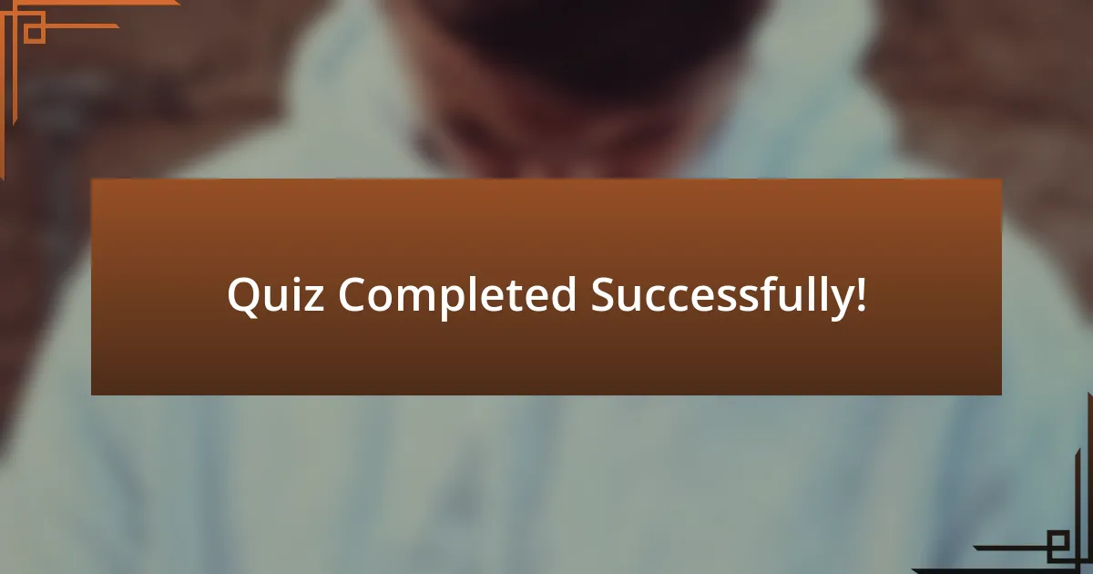 Quiz Completed Successfully!