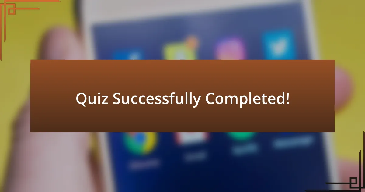 Quiz Successfully Completed!