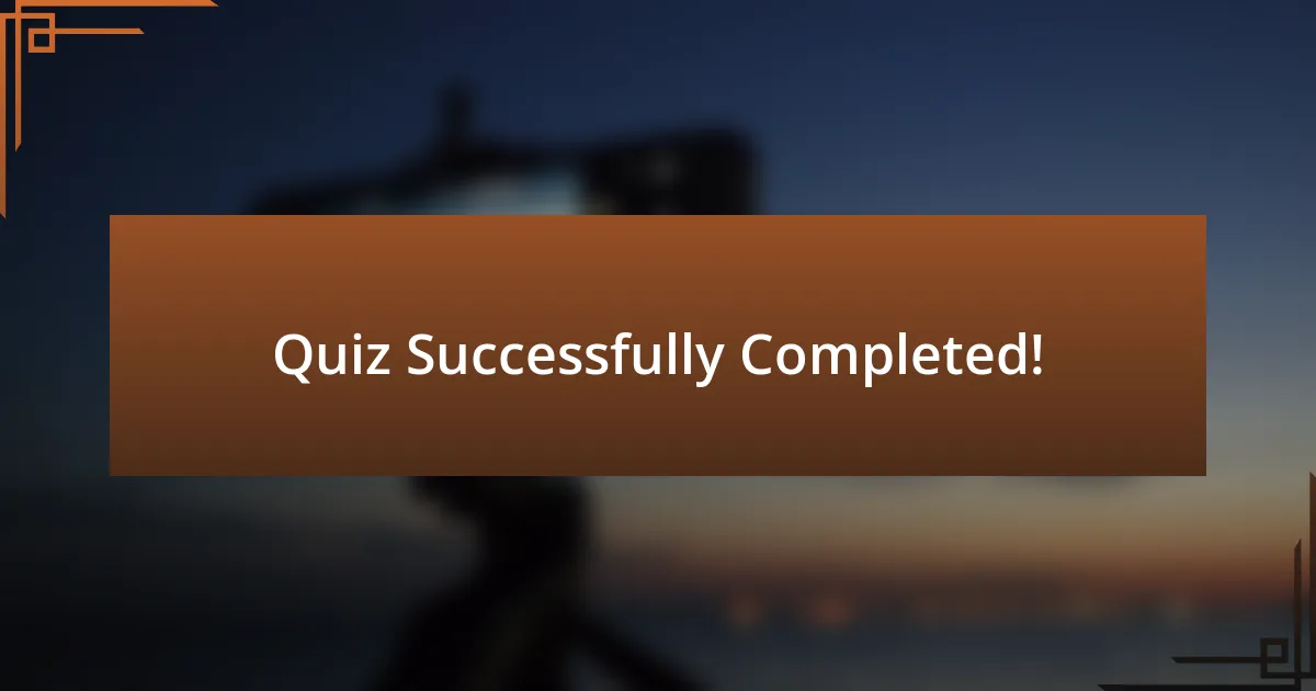 Quiz Successfully Completed!