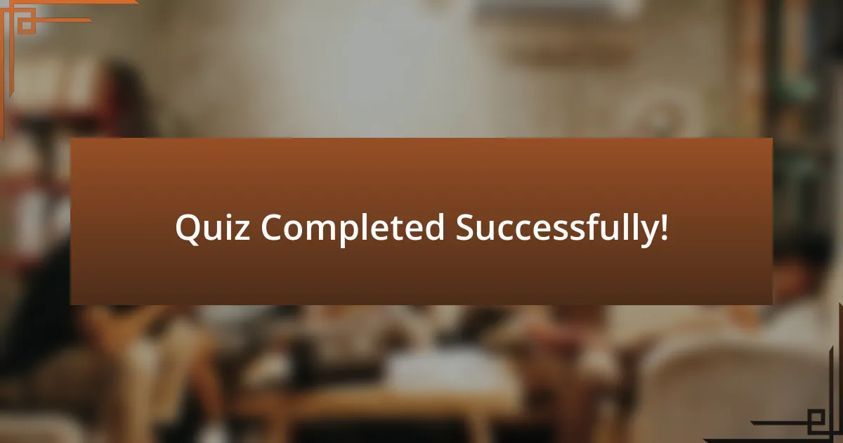 Quiz Completed Successfully!