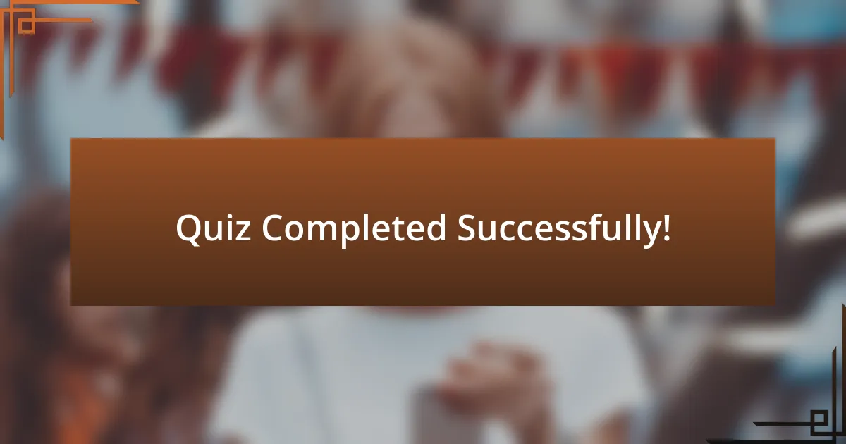 Quiz Completed Successfully!