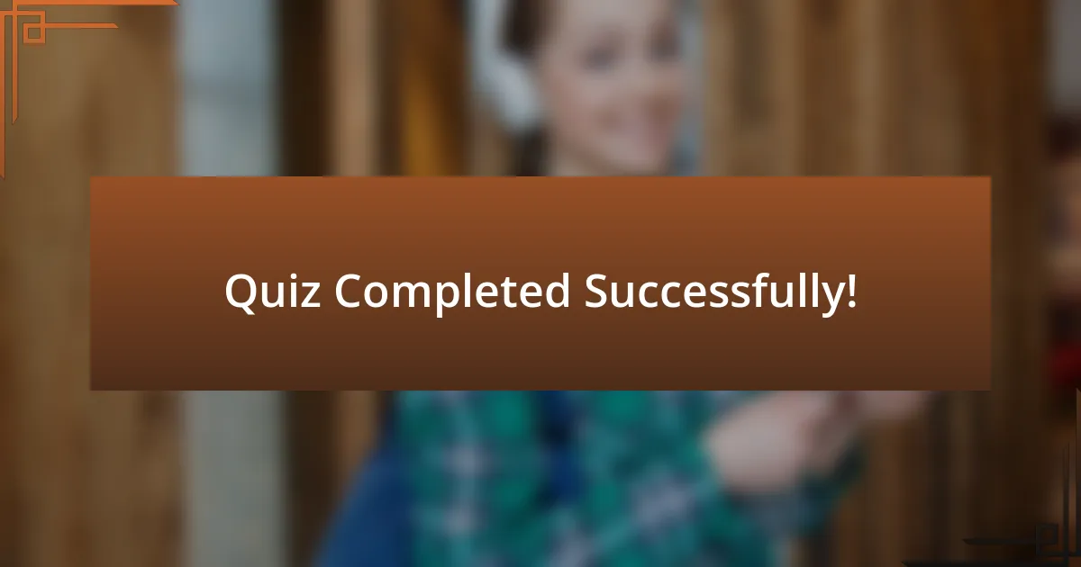 Quiz Completed Successfully!