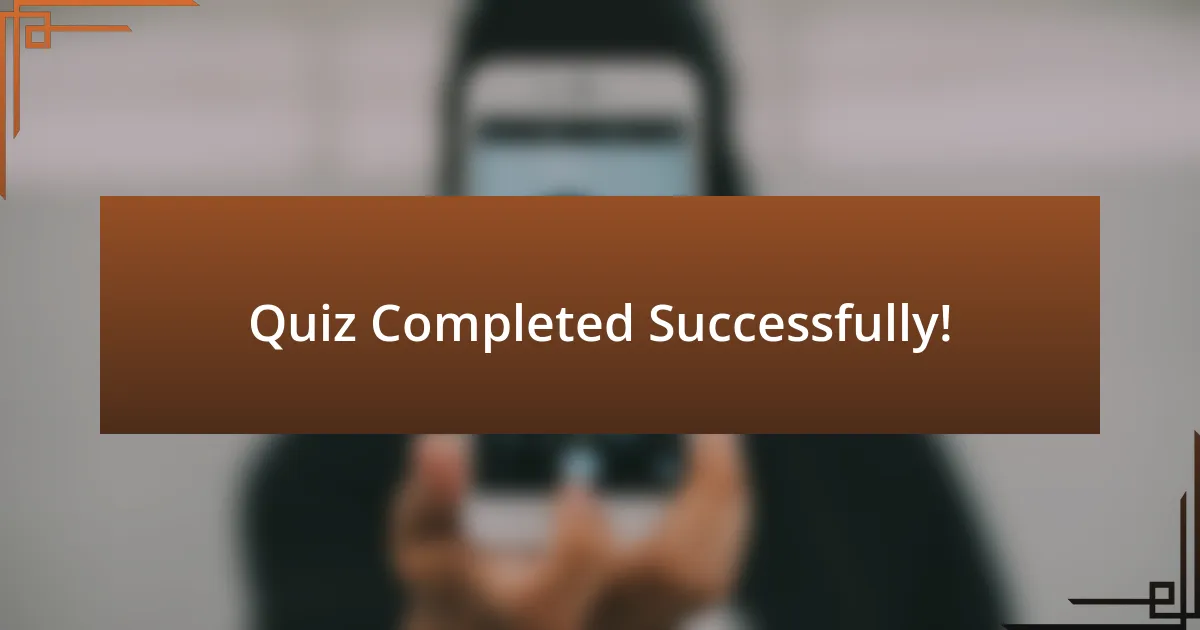 Quiz Completed Successfully!