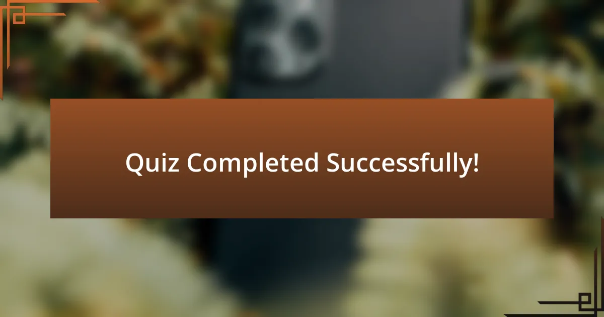 Quiz Completed Successfully!