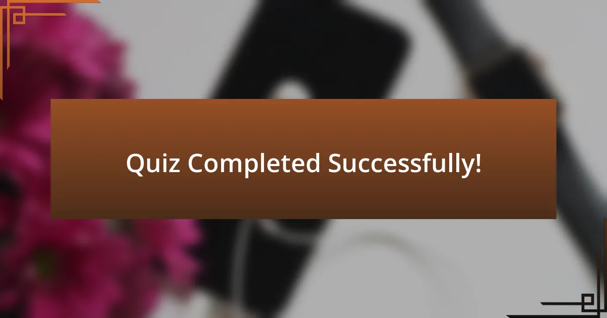 Quiz Completed Successfully!