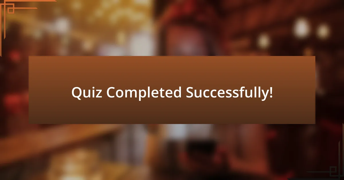 Quiz Completed Successfully!