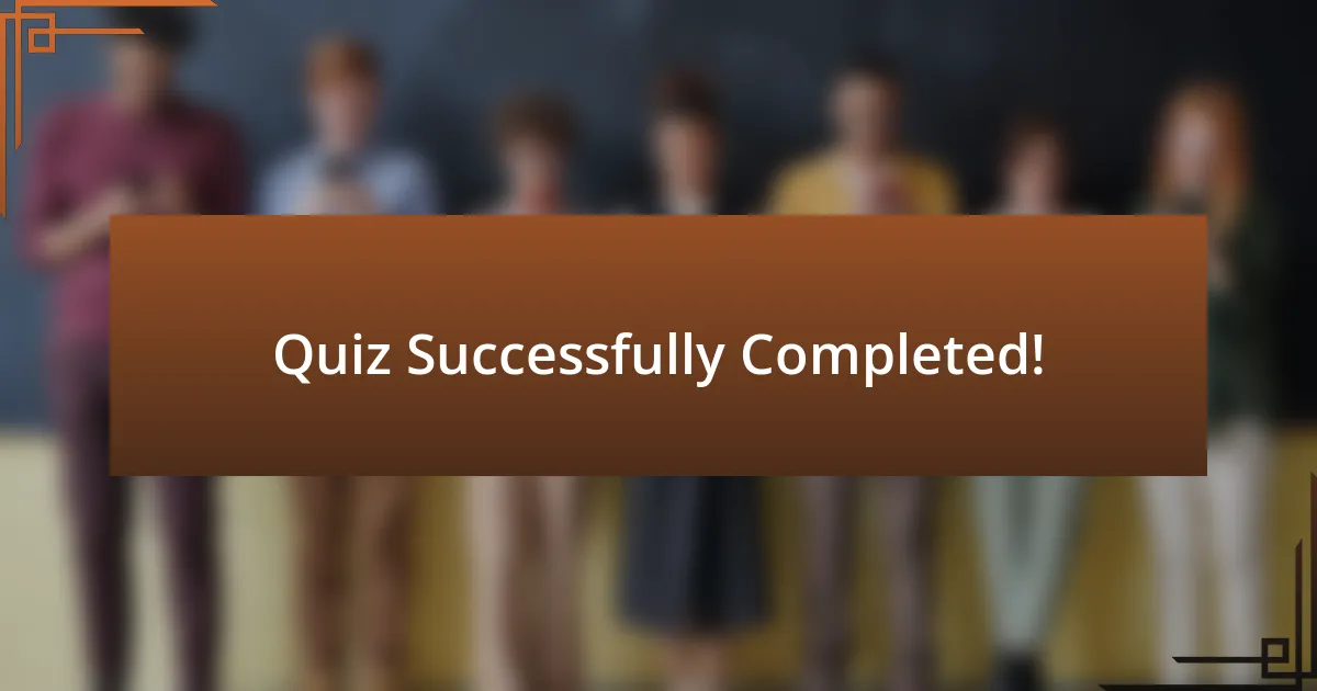 Quiz Successfully Completed!