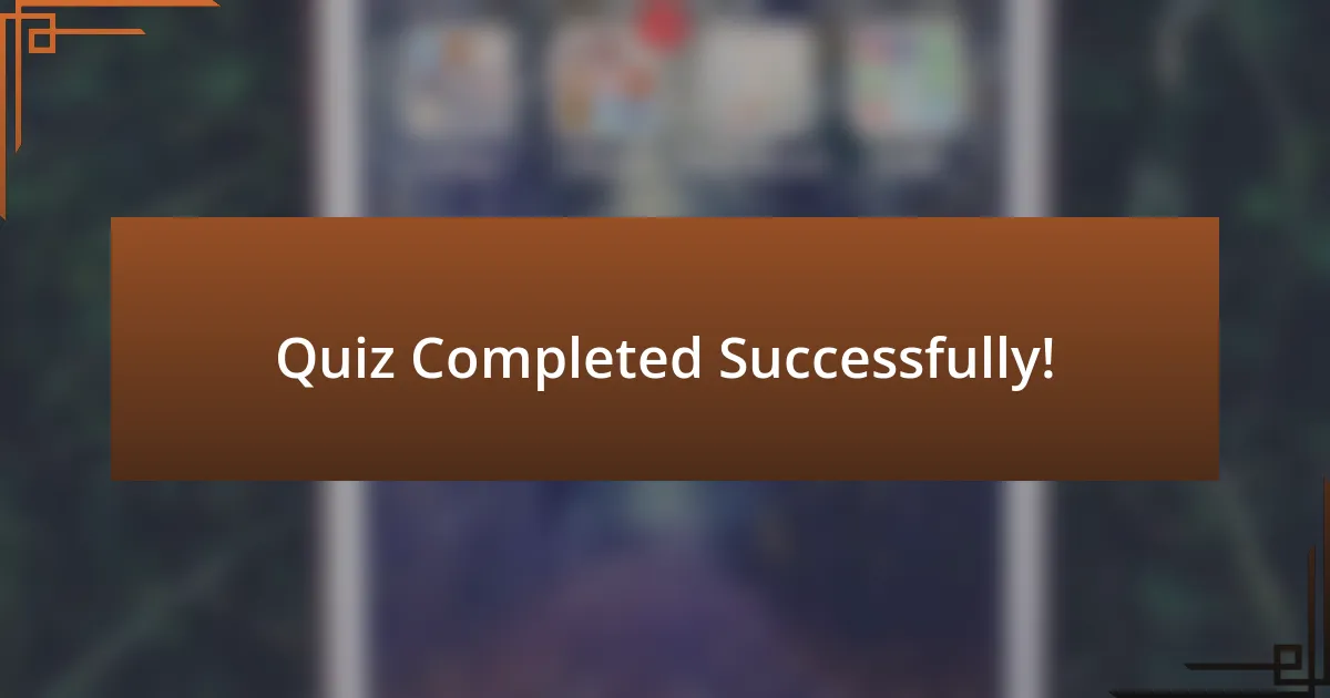 Quiz Completed Successfully!