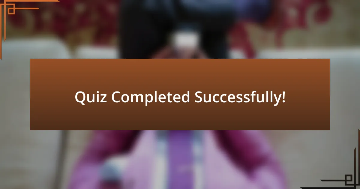 Quiz Completed Successfully!