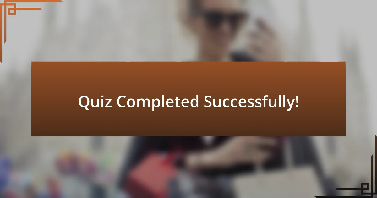 Quiz Completed Successfully!