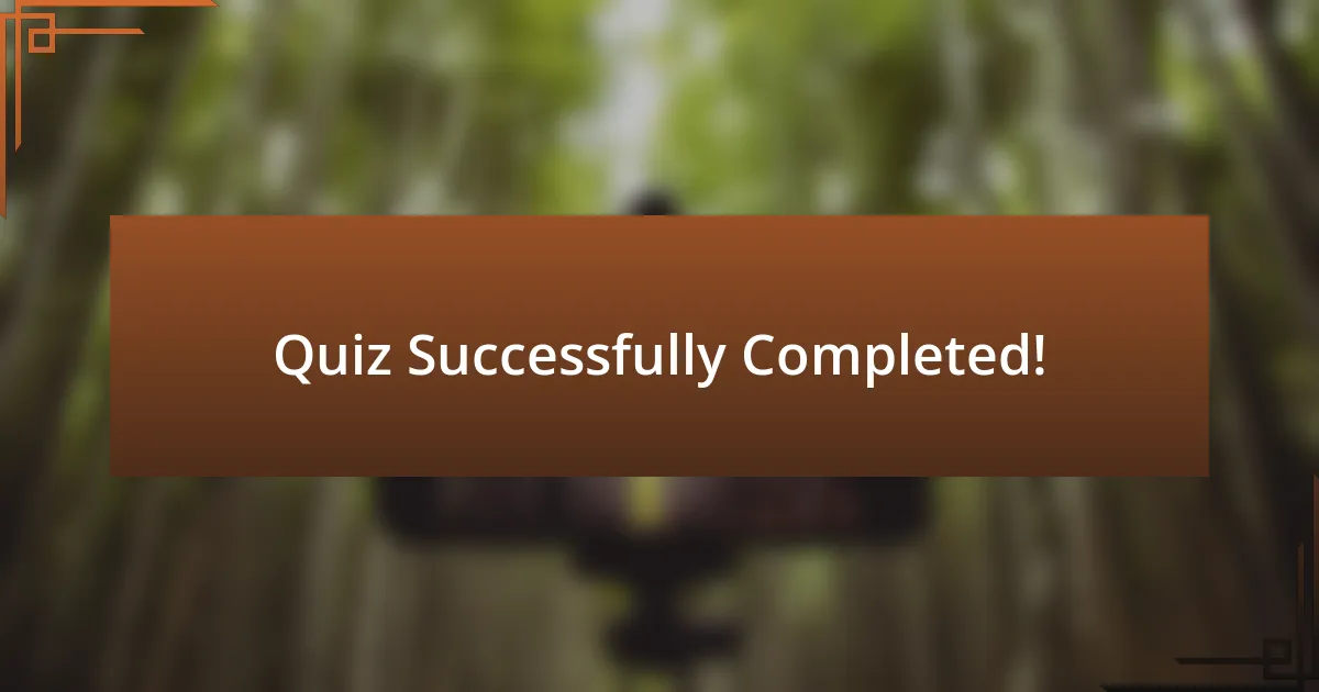 Quiz Successfully Completed!