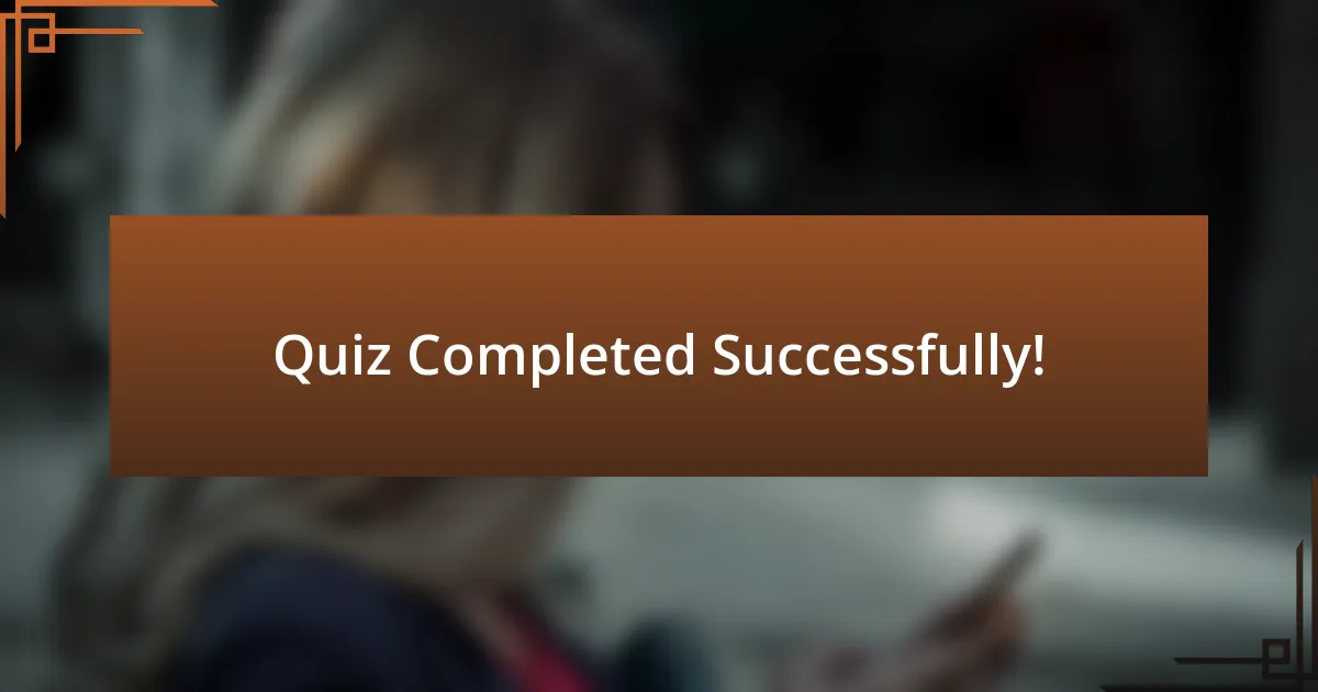 Quiz Completed Successfully!