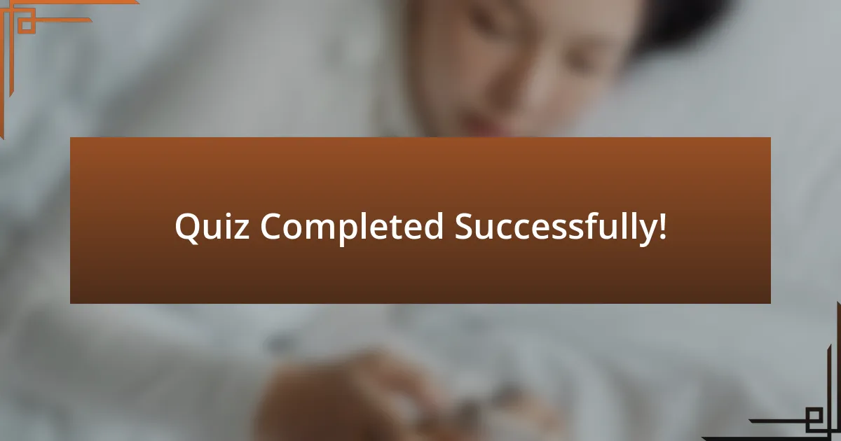 Quiz Completed Successfully!