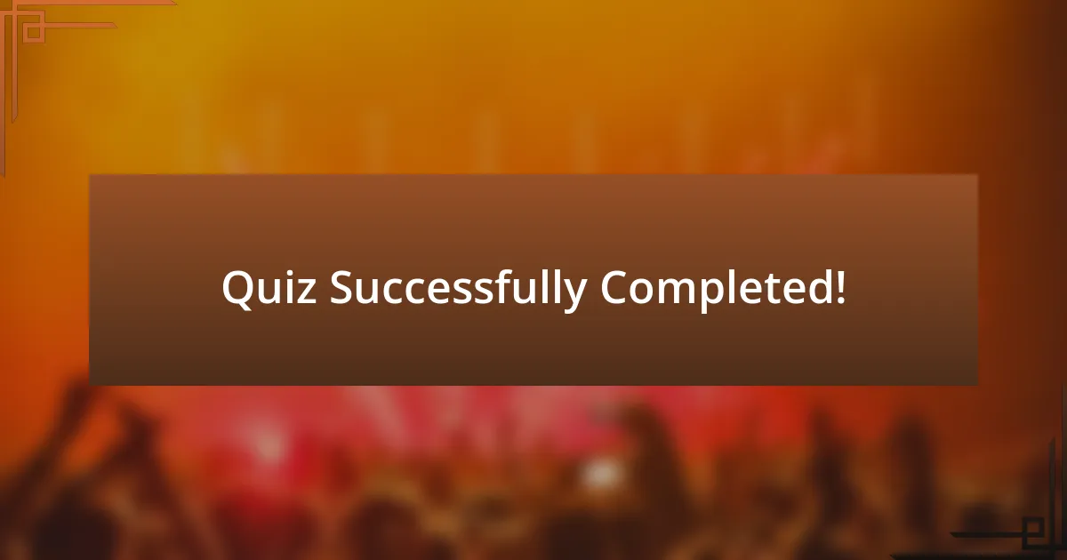 Quiz Successfully Completed!